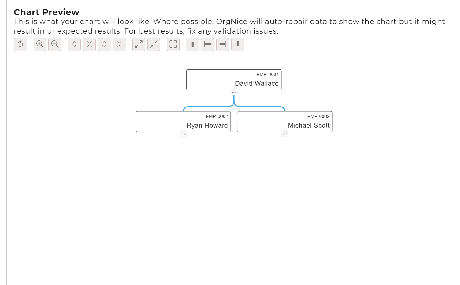 Chart Preview Section